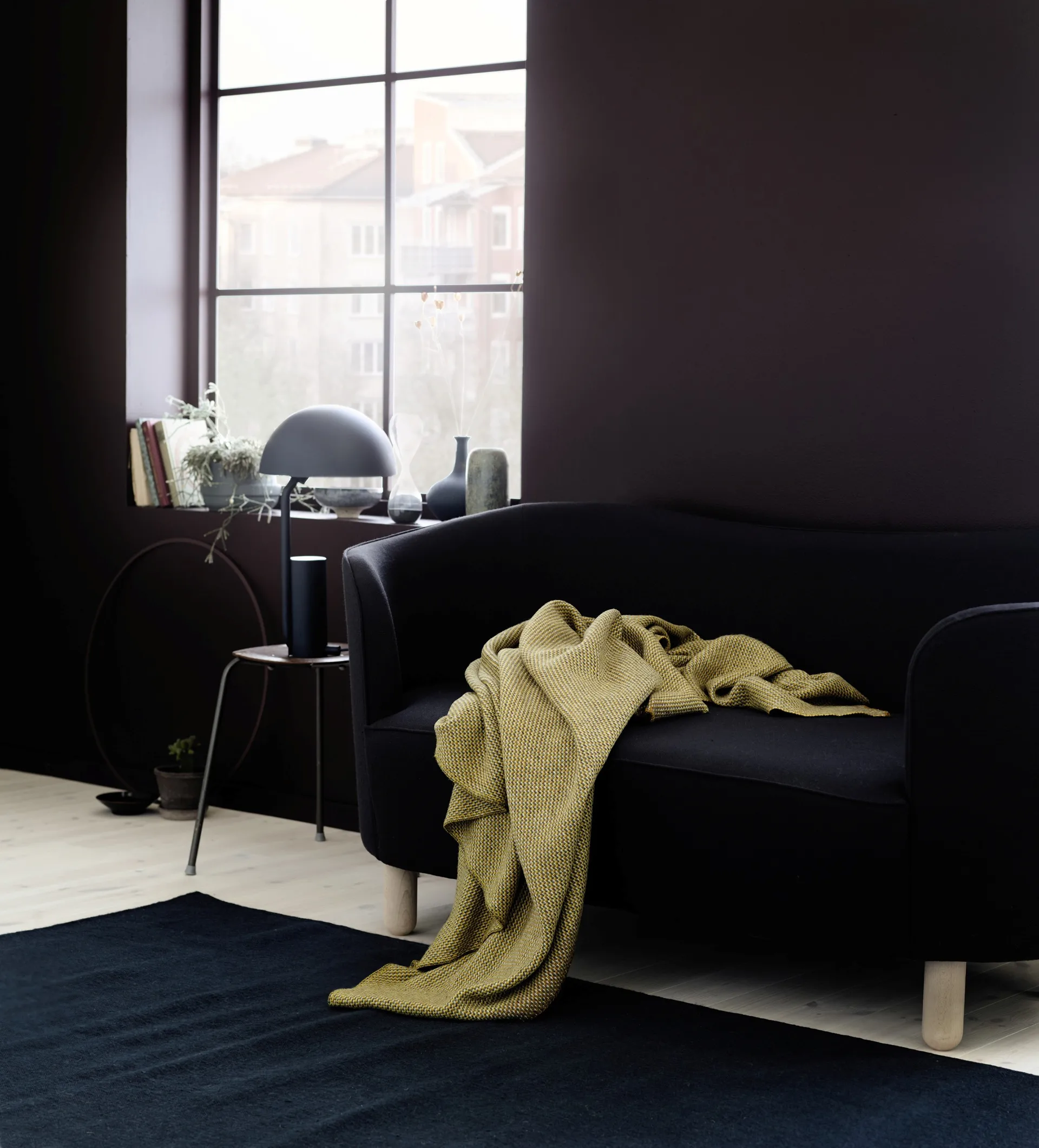 Una blanket 150x200 cm, Ochre Røros Tweed
