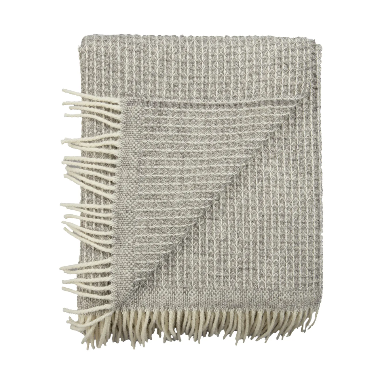 Vega throw 150x210 cm, Grey Røros Tweed