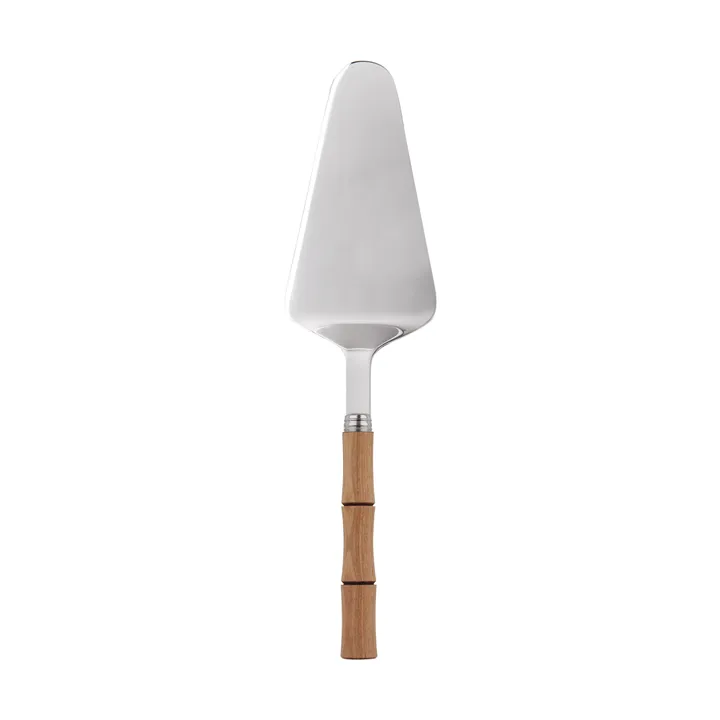 Bamboo shape cake server 25 cm - Light wood laminated - SABRE Paris