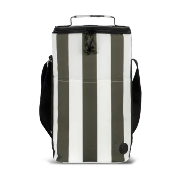 City cooler bag tall 9 L - Green-white - Sagaform