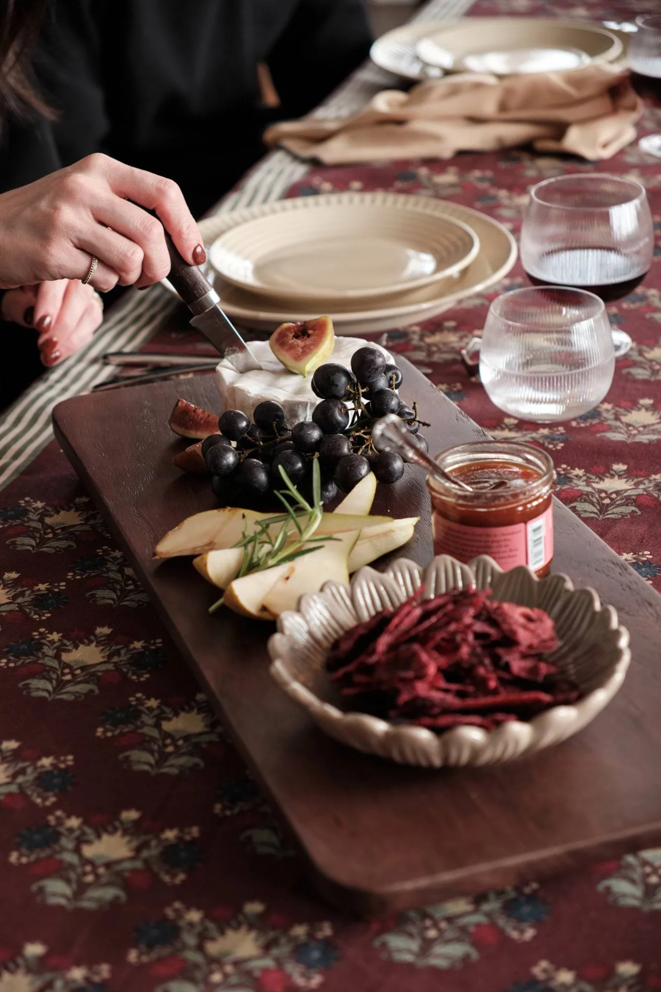 Elis serving tray, Brown, 23x55.5 cm Sagaform