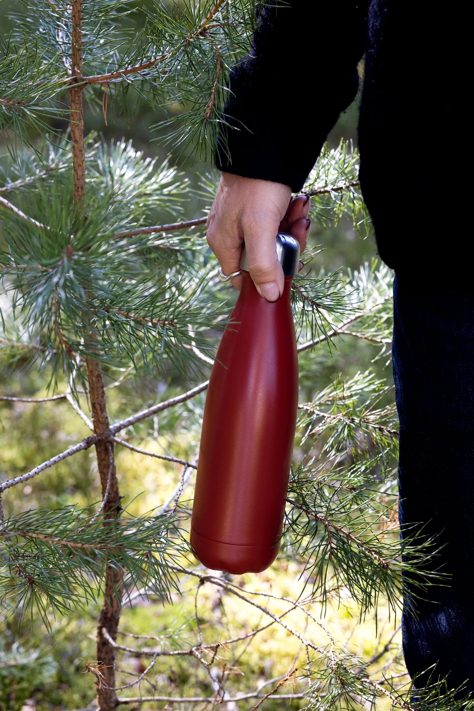Nils steel bottle 50 cl, Red Pantone Sagaform