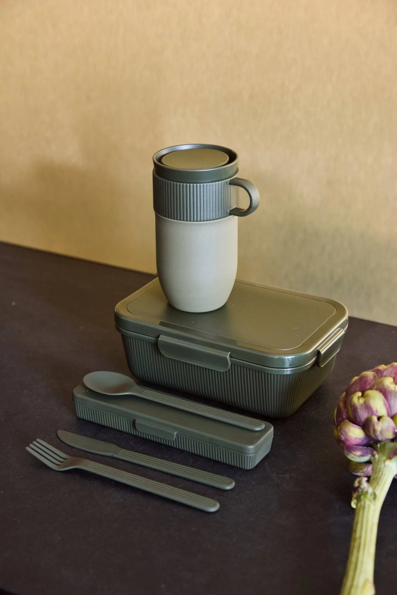 Tina cutlery set, Green Pantone 4228C Sagaform