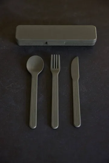 Tina cutlery set - Green Pantone 4228C - Sagaform