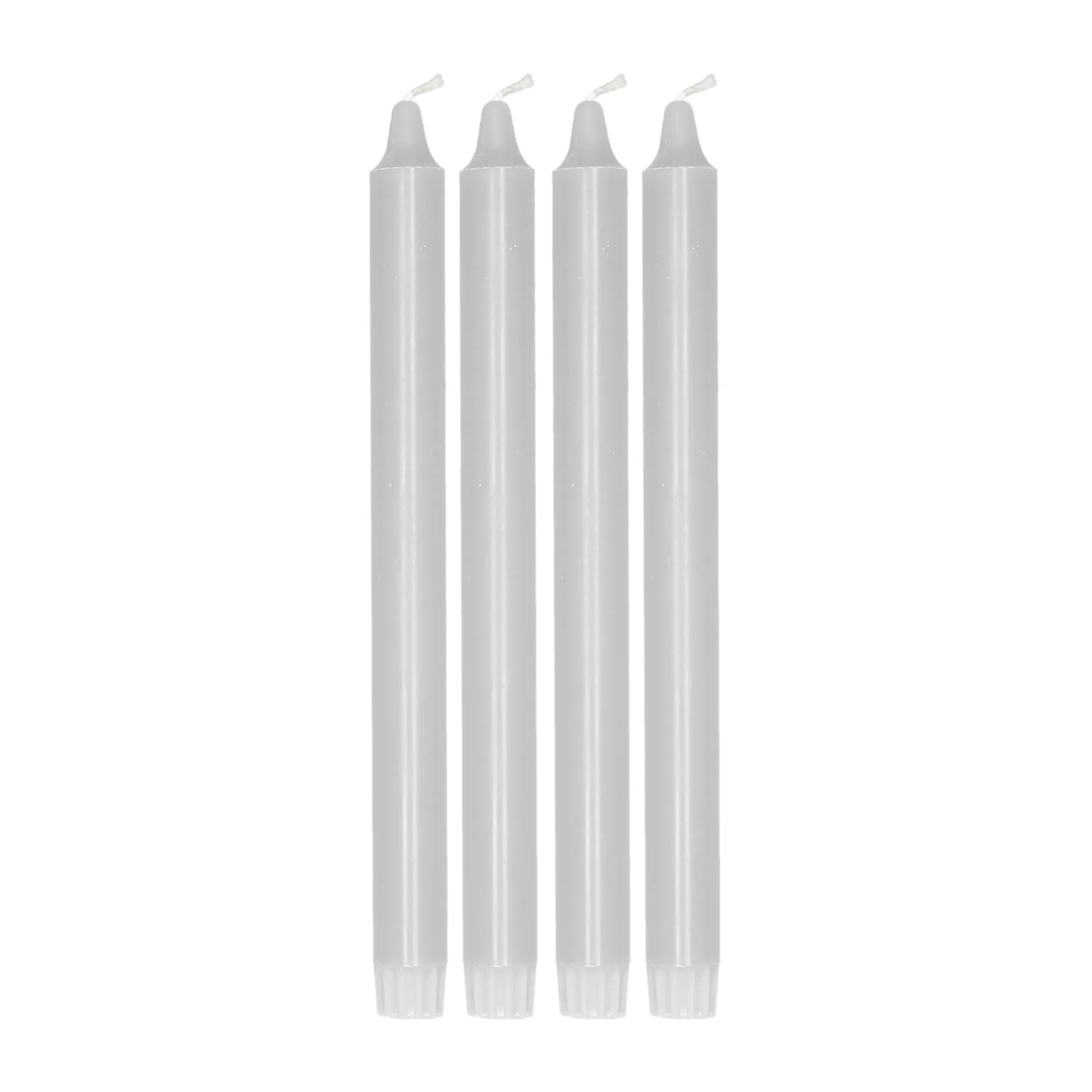 Ambiance tapered candle 4 pack 27 cm, Icy grey Scandi Essentials