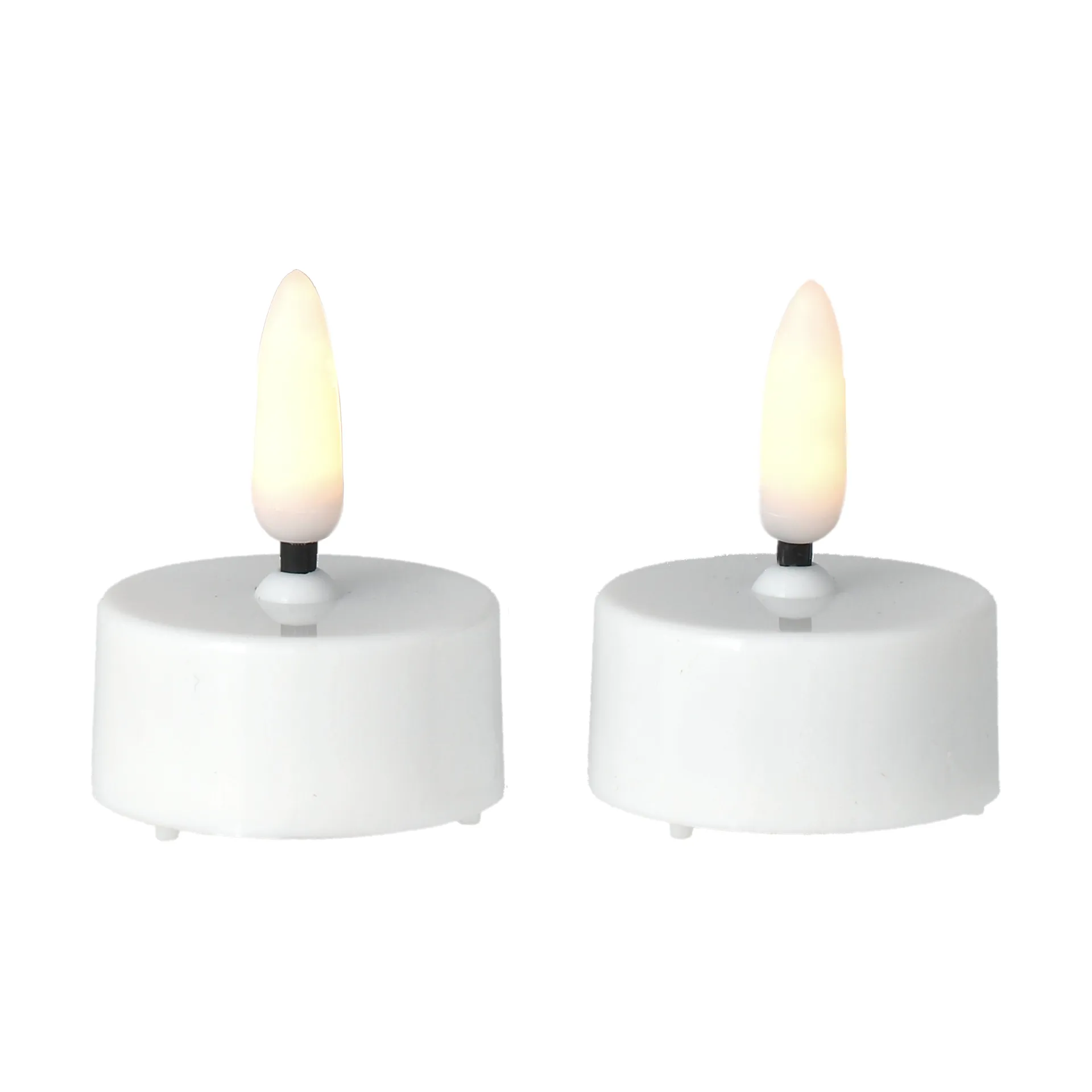 Bright LED tealight Ø3.8 cm 2-pack, White Scandi Essentials