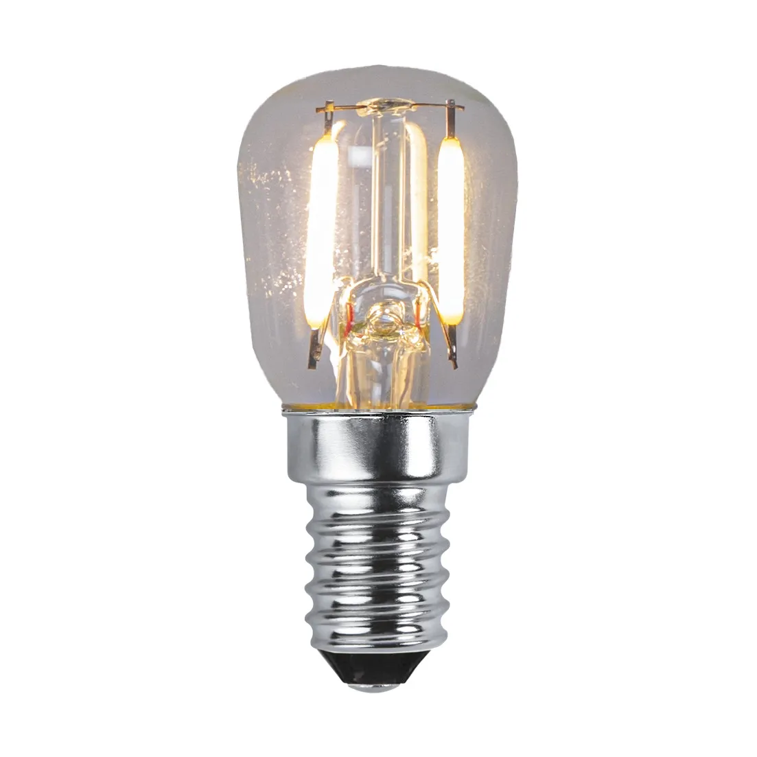 Lit dimmable light bulb E14 150lm filament, Clear, 3000K Scandi Essentials