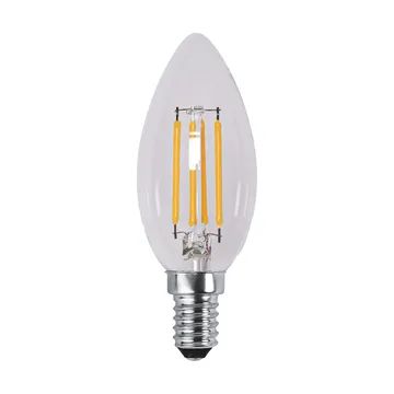 Lit dimmable light bulb E14 250lm filament - Clear, 3000K - Scandi Essentials