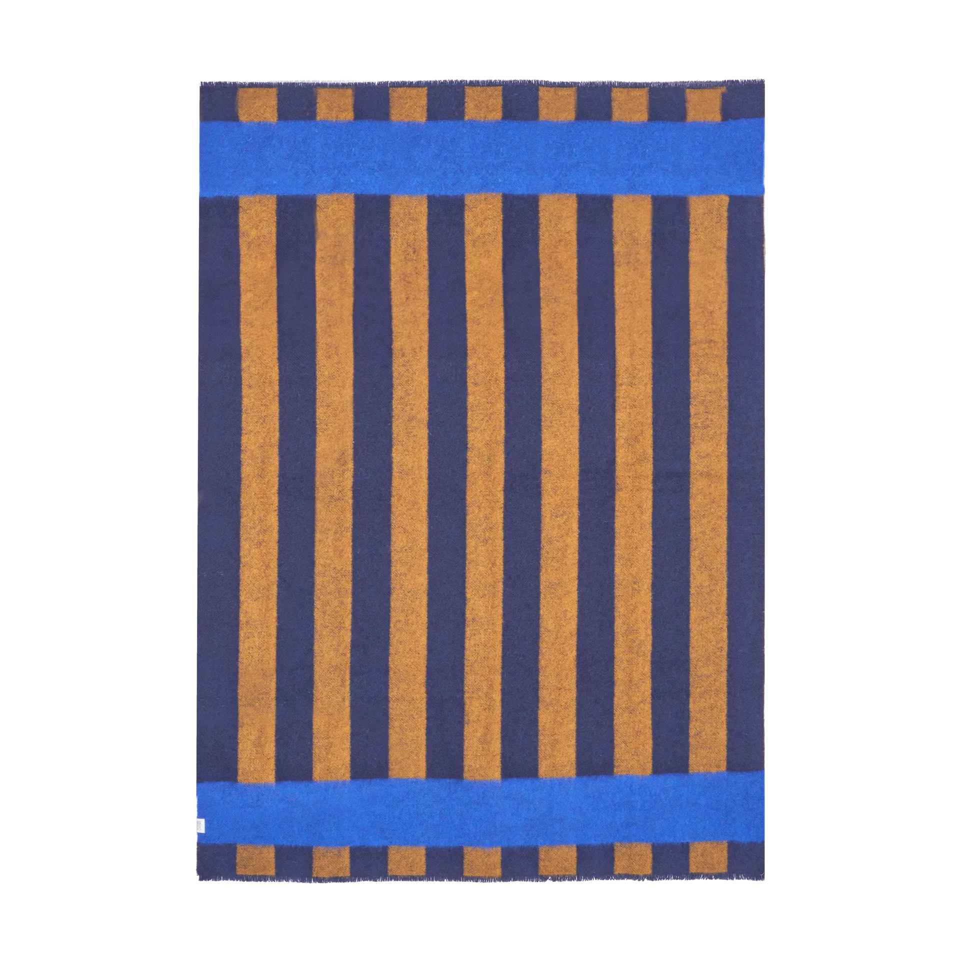 Aisles wool blanket 130x180 cm, Blue Scandi Living