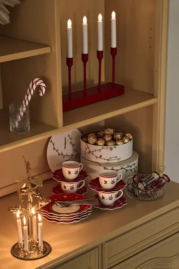 Bonbons Christmas tree bauble 6-pack - Red - Scandi Living