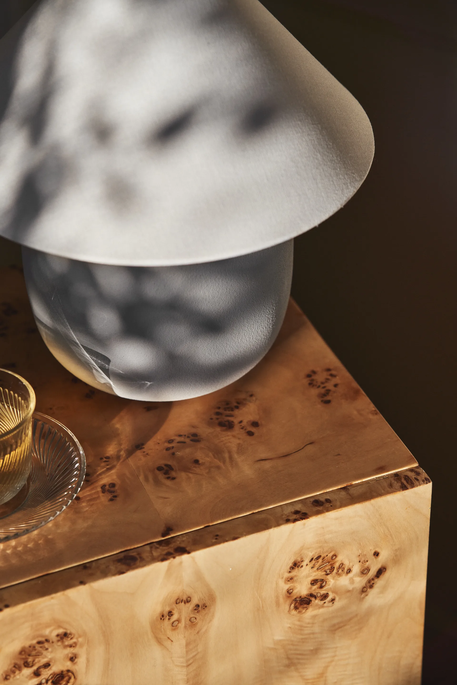 Boulder table lamp 29 cm grey-white Scandi Living
