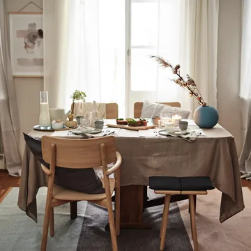 Clean linen table cloth 145x350 cm - Sand - Scandi Living