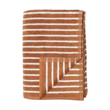 Drift bath towel 70x140 cm - Brown-white - Scandi Living