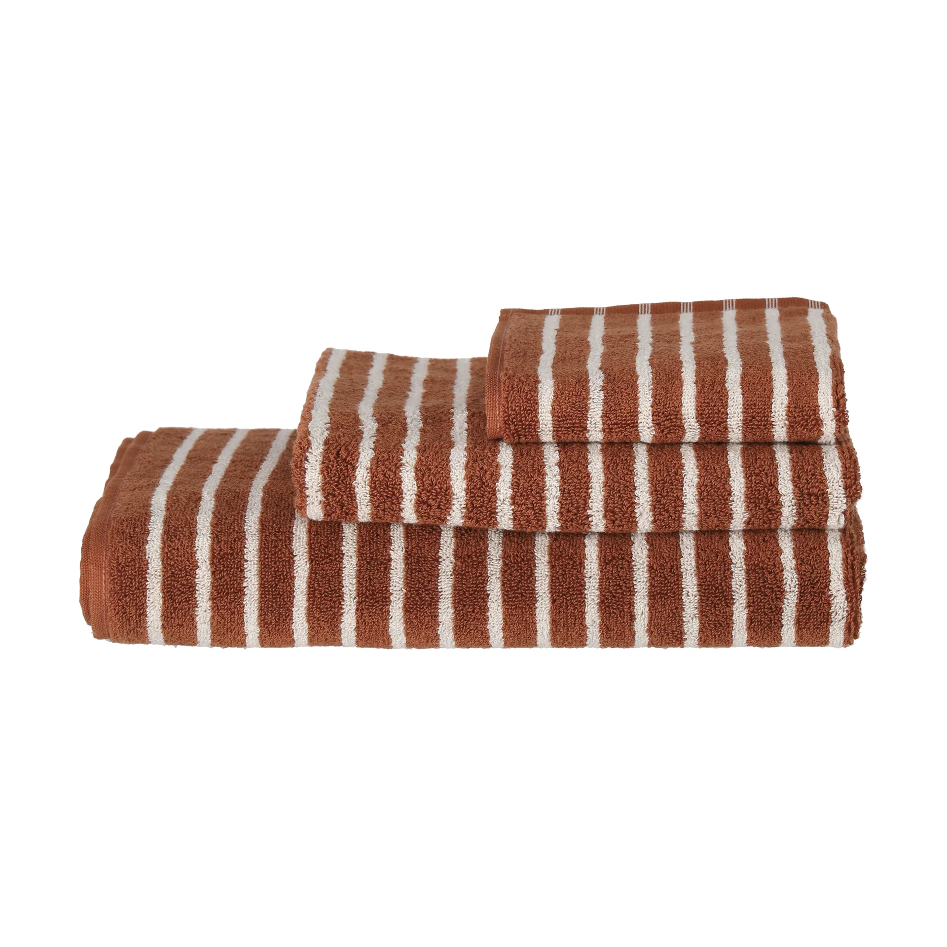 Drift bath towel 70x140 cm, Brown-white Scandi Living