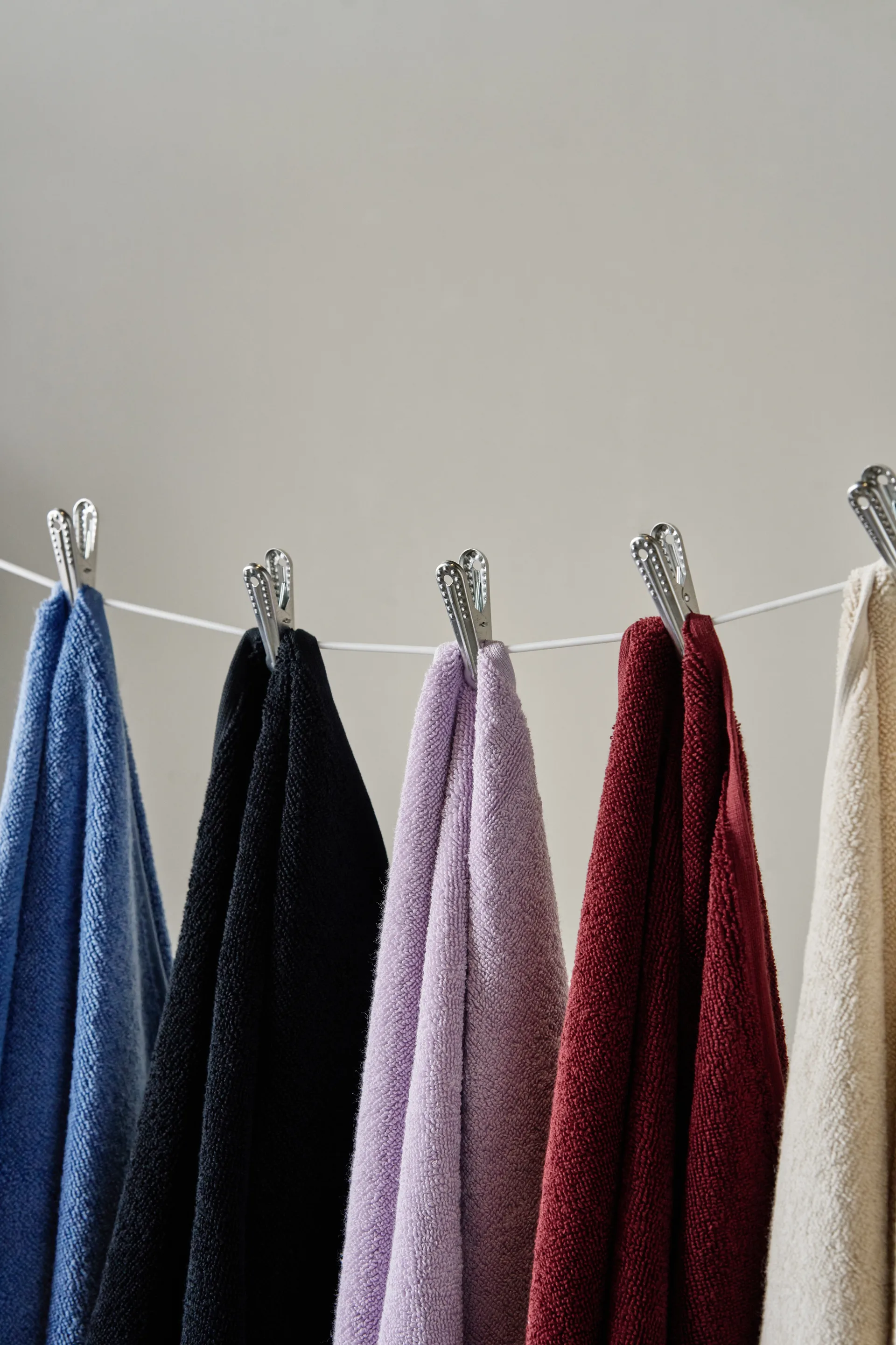 Drift bath towels 100x150 cm 2-pack - Black Scandi Living