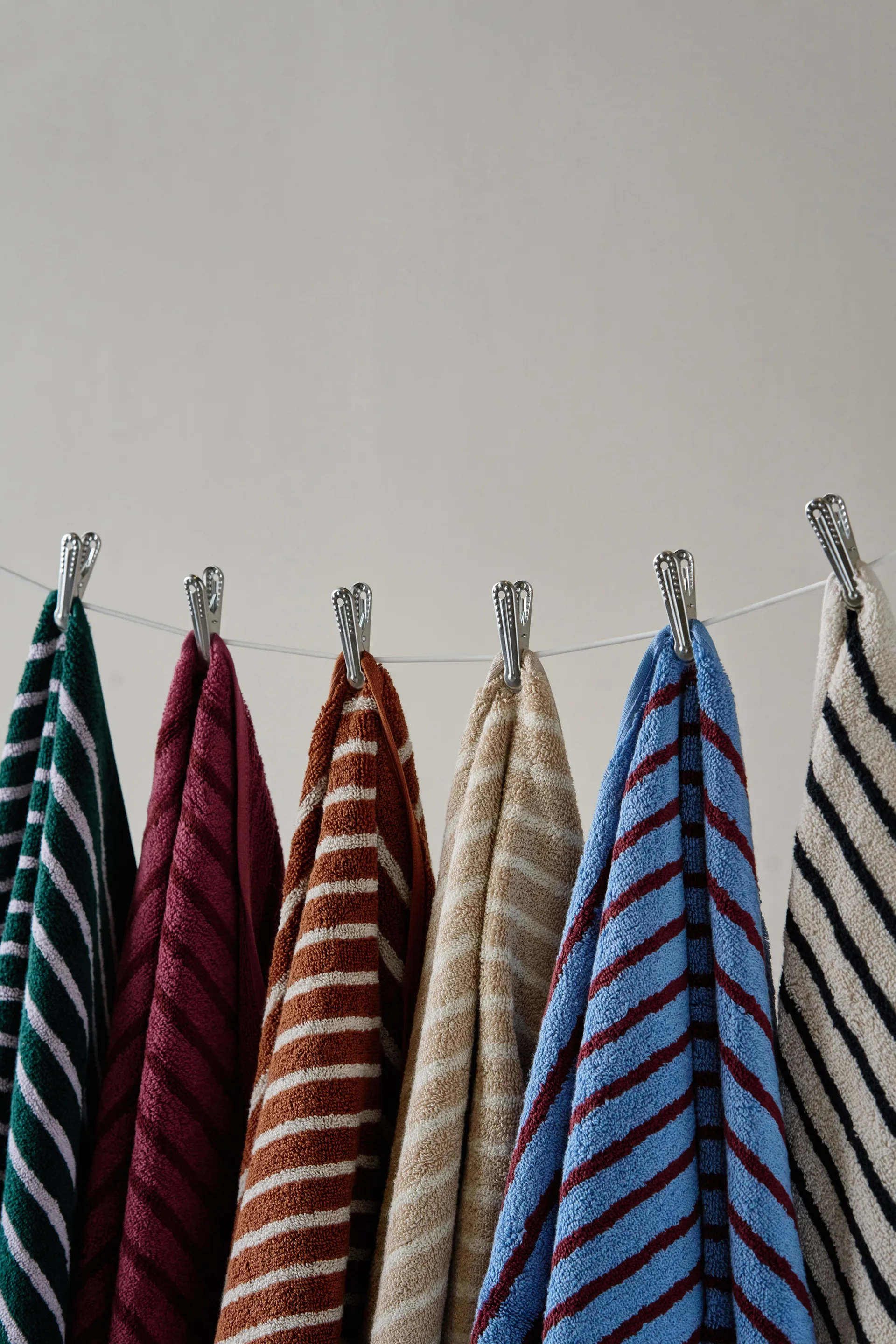 Drift bath towels 100x150 cm 2-pack - Pink-red Scandi Living