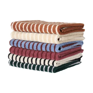 Drift towel 50x70 cm - Blue-red - Scandi Living