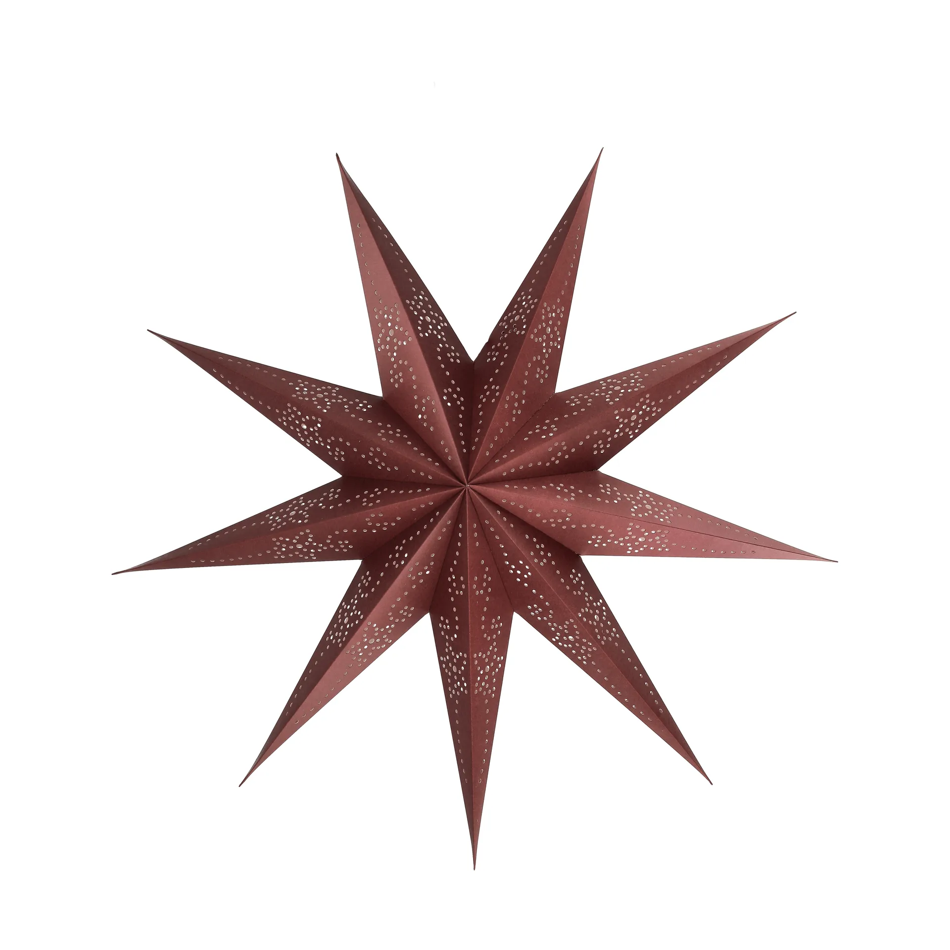 Folk advent star, Burgundy, Ø60 cm Scandi Living