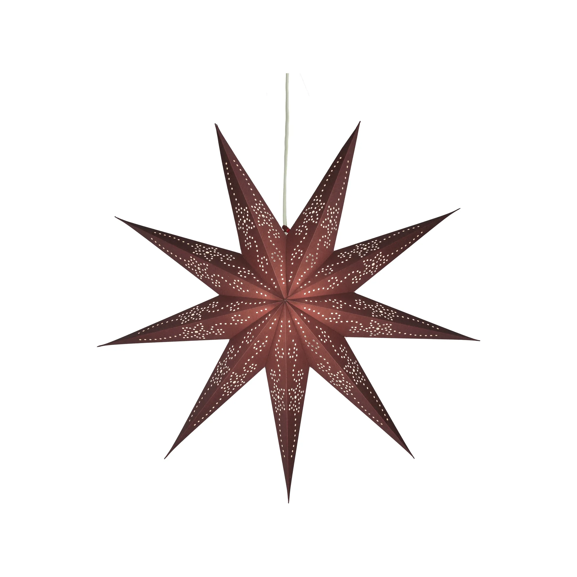 Folk advent star, Burgundy, Ø60 cm Scandi Living