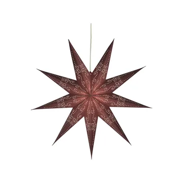 Folk advent star - Burgundy, Ø60 cm - Scandi Living