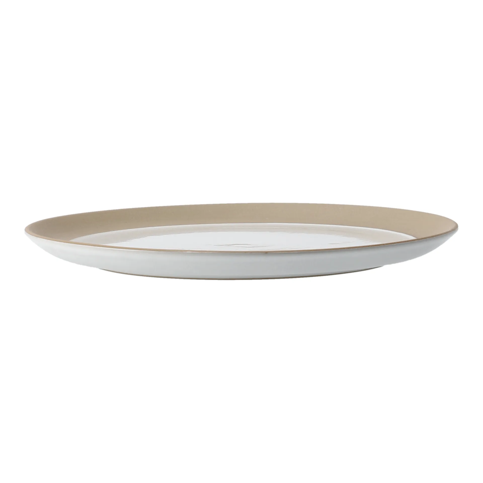 Fossil plate Ø26 cm, White Scandi Living