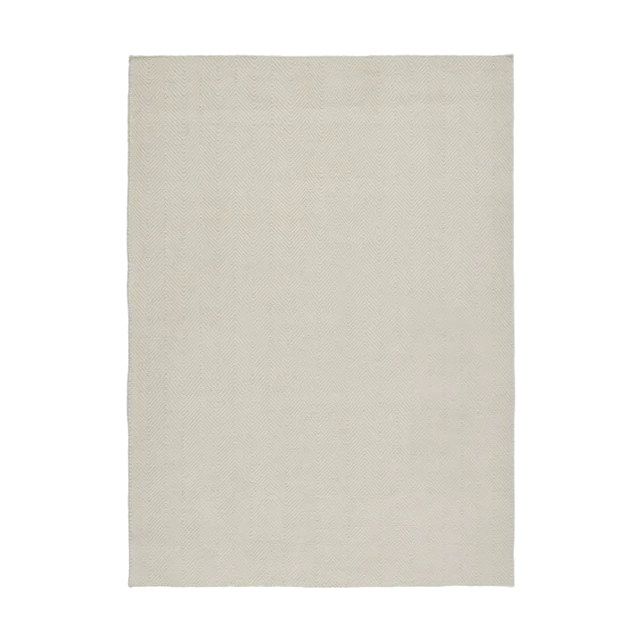 Furrow wool rug natural white - 200x300 cm - Scandi Living