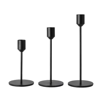 Glare candle holder 22 cm - Black - Scandi Living
