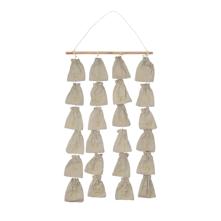 Joyful Advent Calendar 75 cm - Beige - Scandi Living