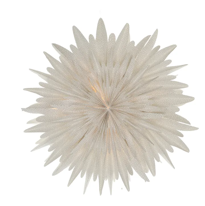 Luna advent star white with dots - Ø80 cm - Scandi Living