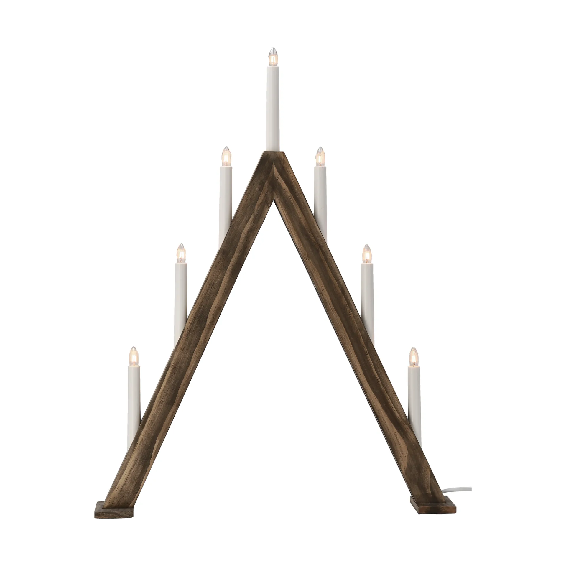 Nord advent candelabra 60 cm, Dark stained Scandi Living