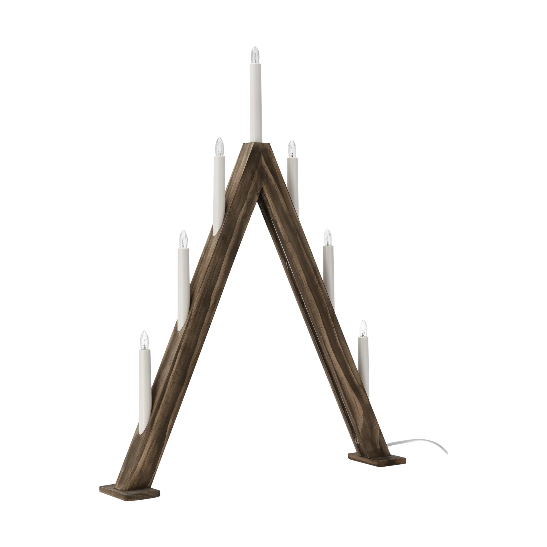 Nord advent candelabra 60 cm, Dark stained Scandi Living