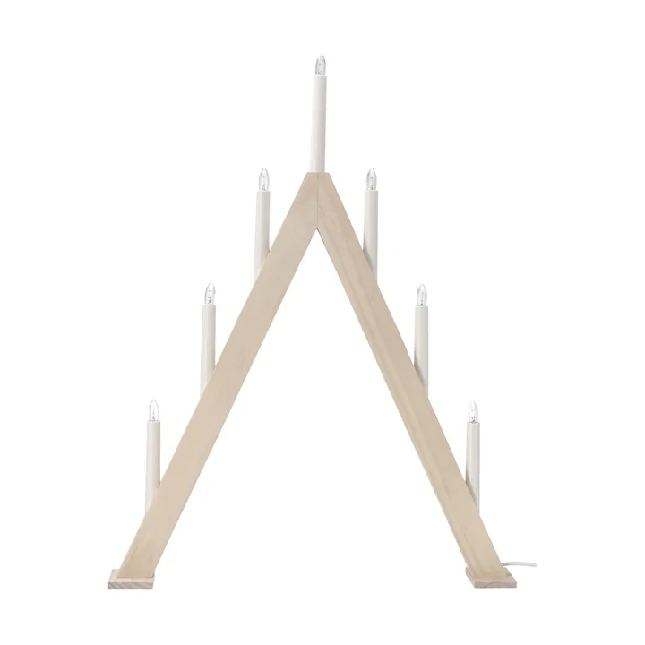 Nord advent candelabra 60 cm - White stained - Scandi Living