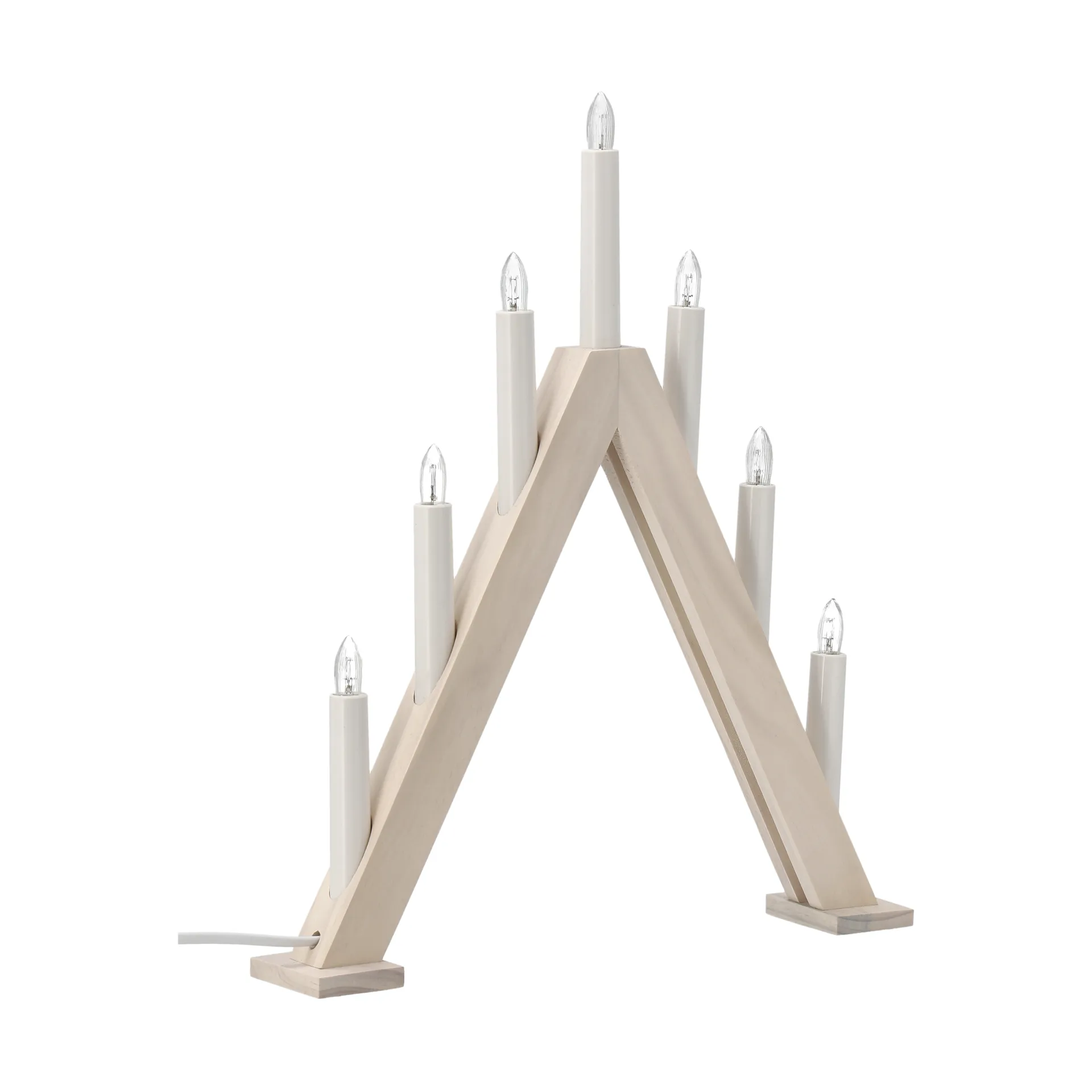 Nord advent candlestick 40 cm, White stained Scandi Living