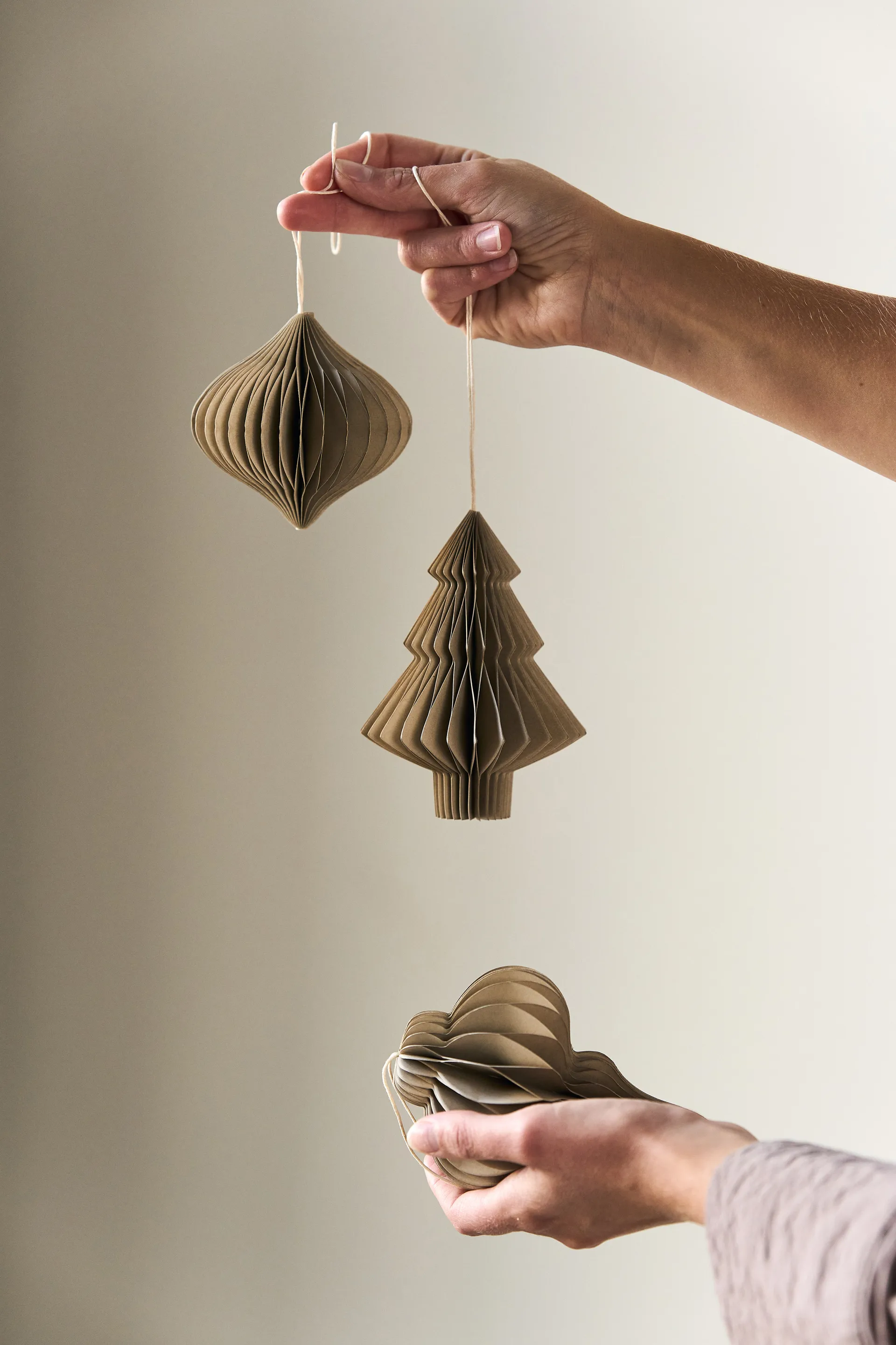 Onion baubles 4-pack, Beige Scandi Living