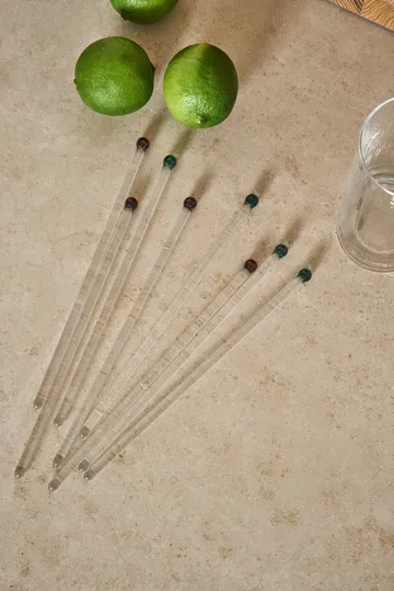Pure cocktail stirrers 4-pack - Green - Scandi Living