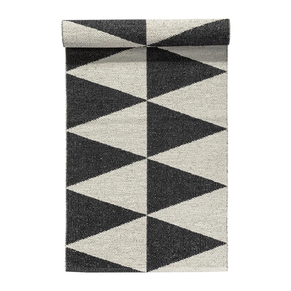 Rime rug black, 70x150 cm Scandi Living