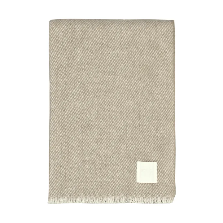 Row wool throw - Beige, 120x185 cm - Scandi Living