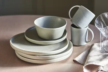 Sandsbro dinner plate light grey, Ø26 cm, 8-pack - Scandi Living