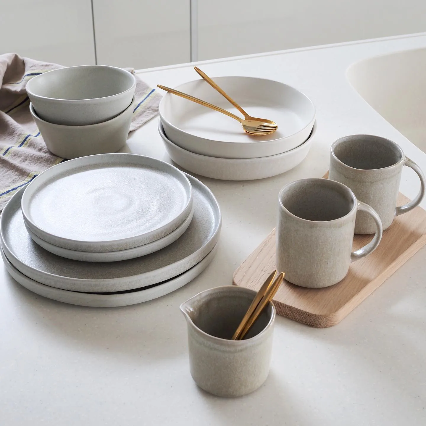 Sandsbro small plate, Light grey, Ø20 cm Scandi Living