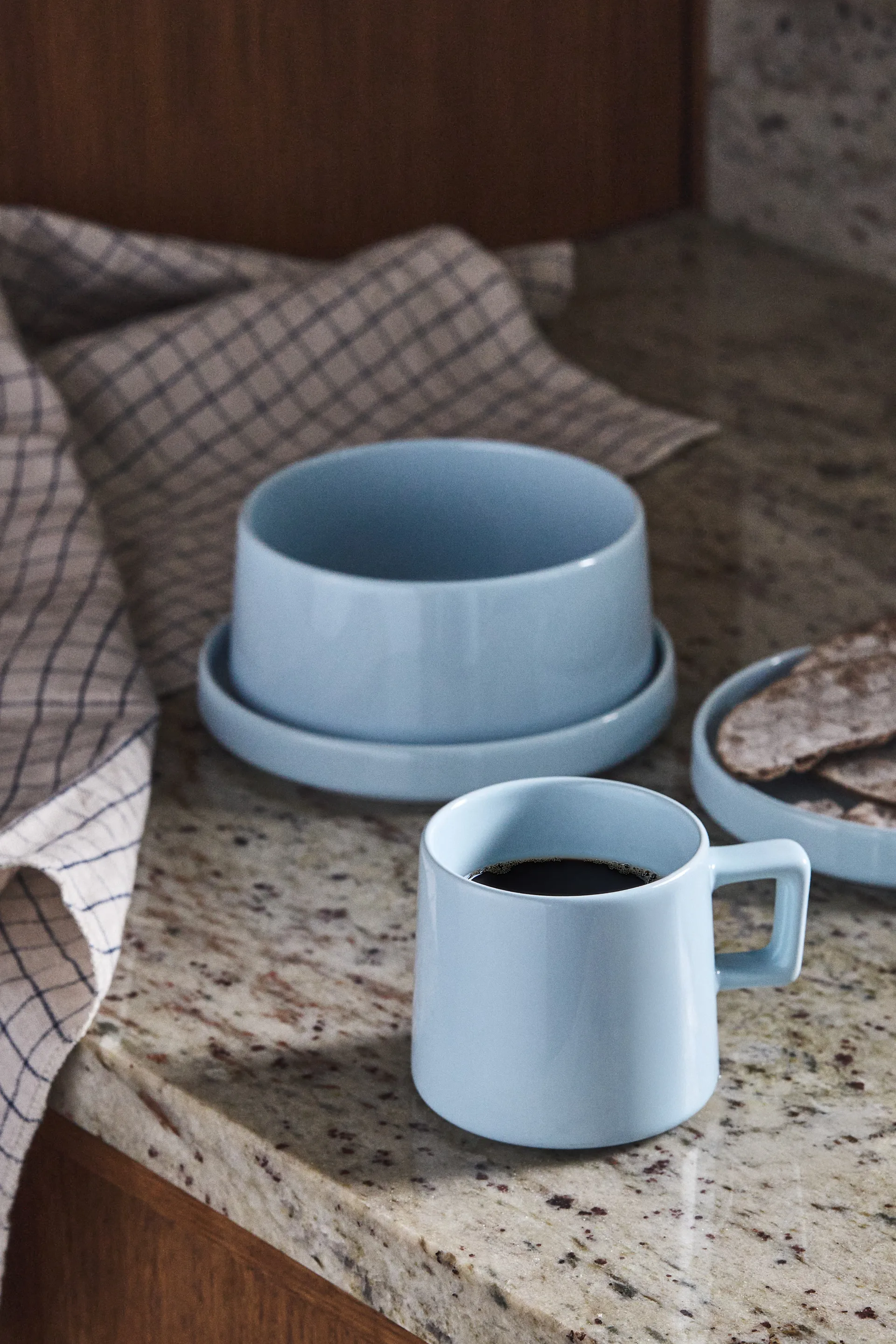 Taper breakfast set 12 pieces - Light blue Scandi Living