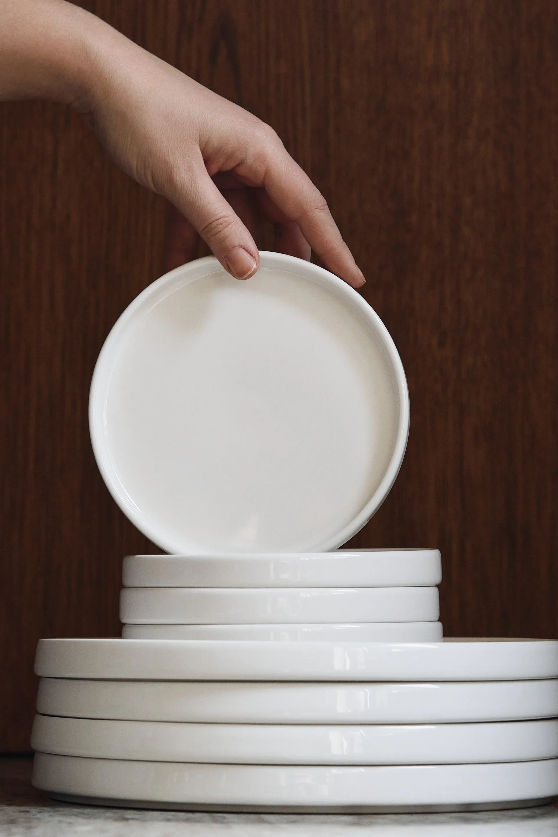 Taper plate 14 cm, White Scandi Living