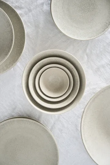 Terra pasta plate - Beige stoneware, Ø22,5 cm - Scandi Living