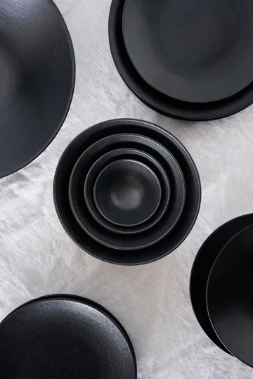 Terra serving bowl - Black stoneware, Ø9,5 cm - Scandi Living