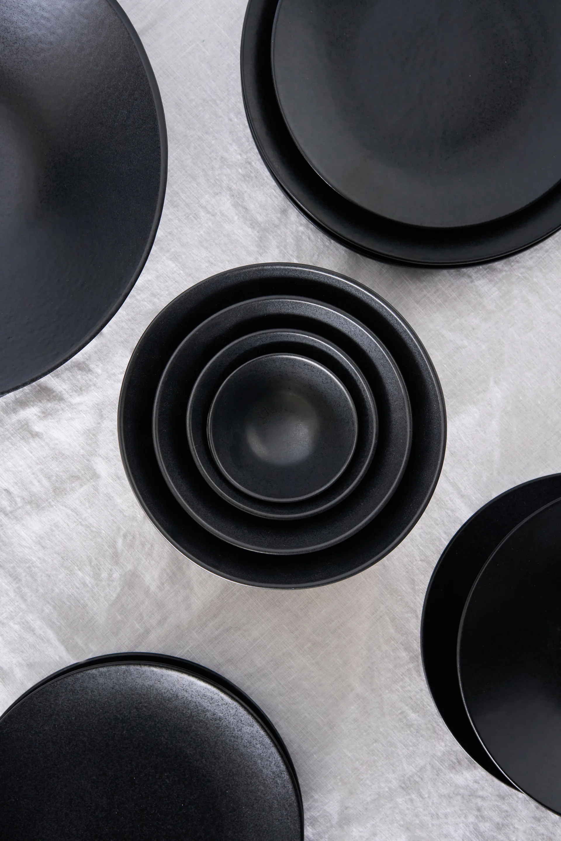 Terra side plate, Black stoneware, Ø22 cm Scandi Living