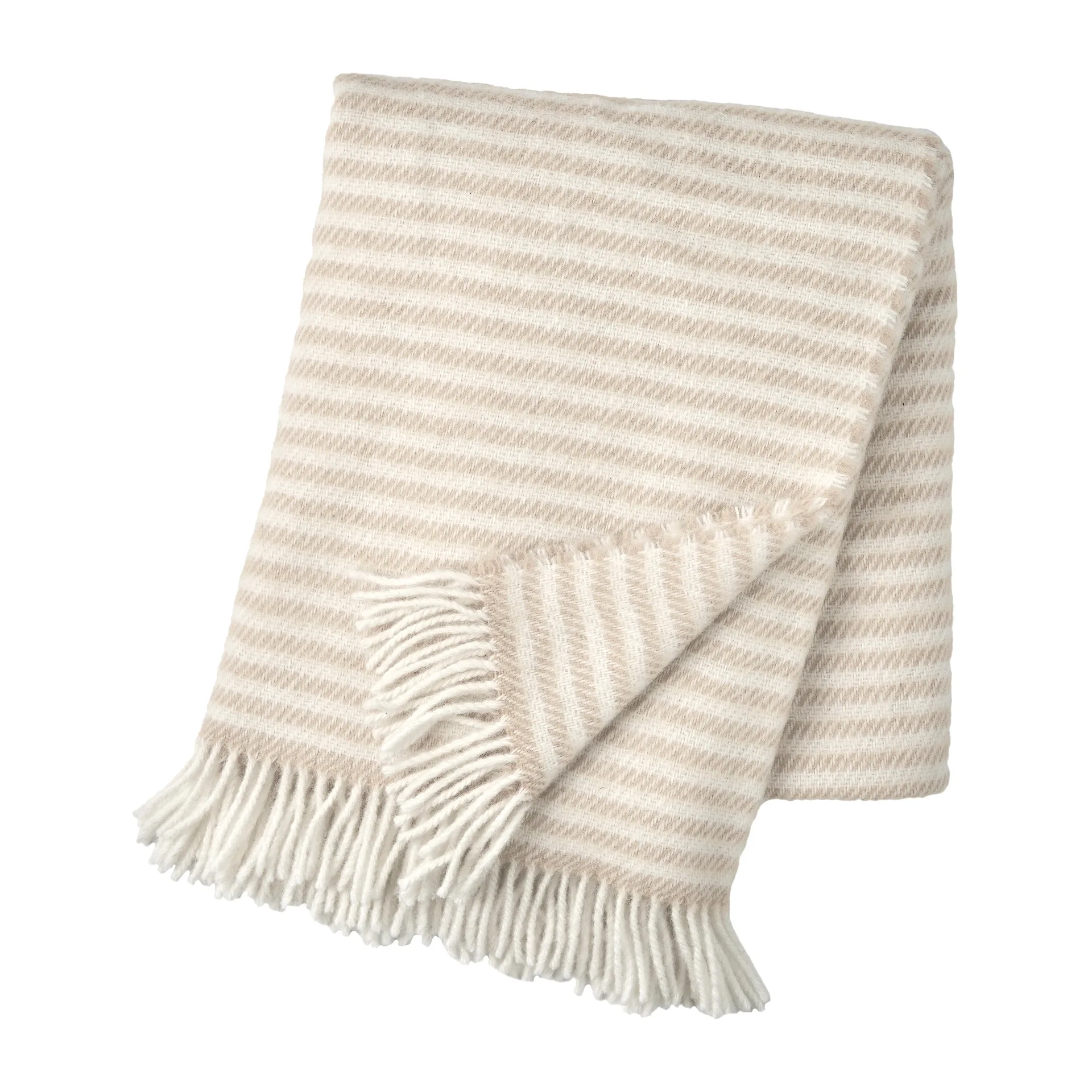 Tidal wool throw 130x180 cm, Beige Scandi Living
