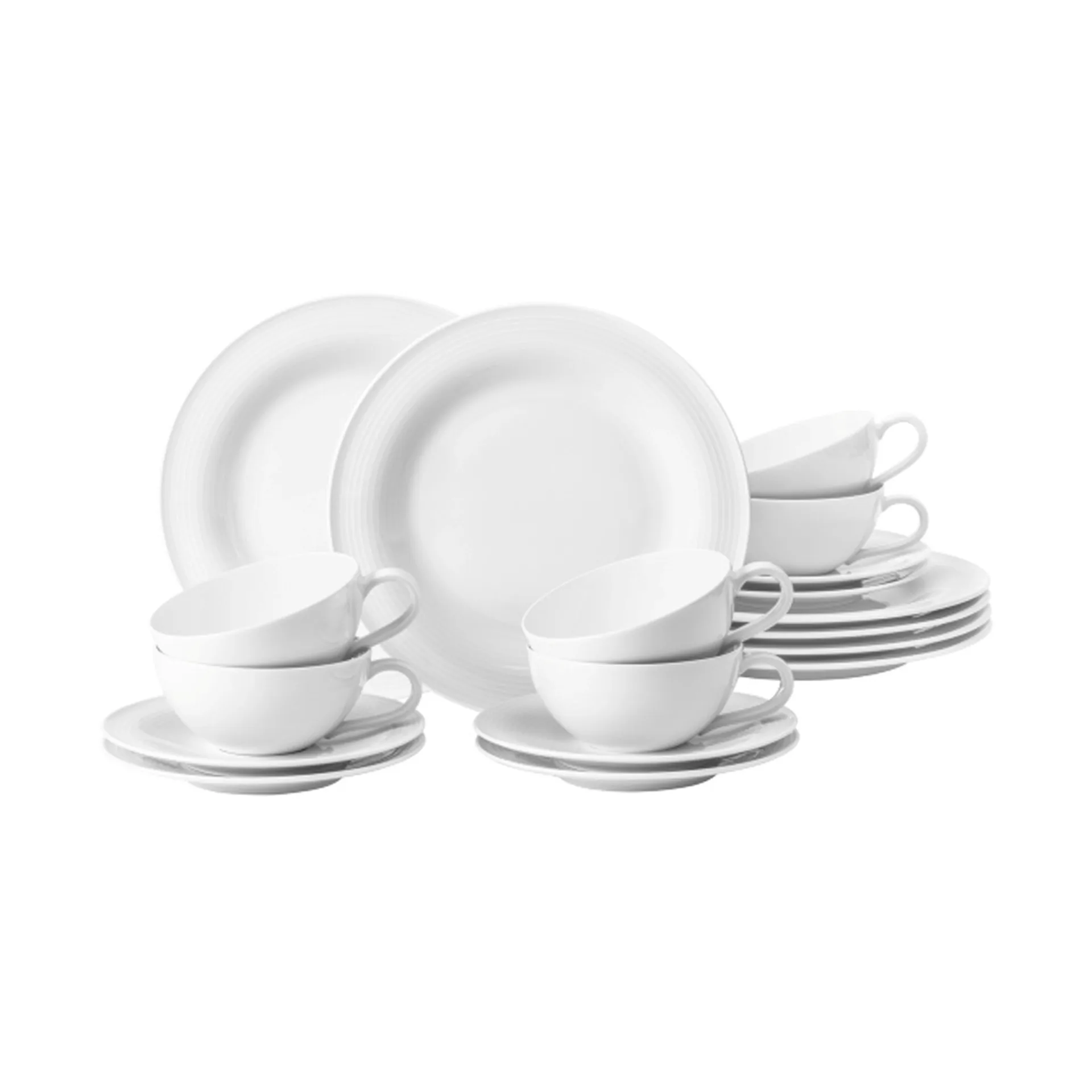 Beat tea service 18 pieces, White Seltmann Weiden