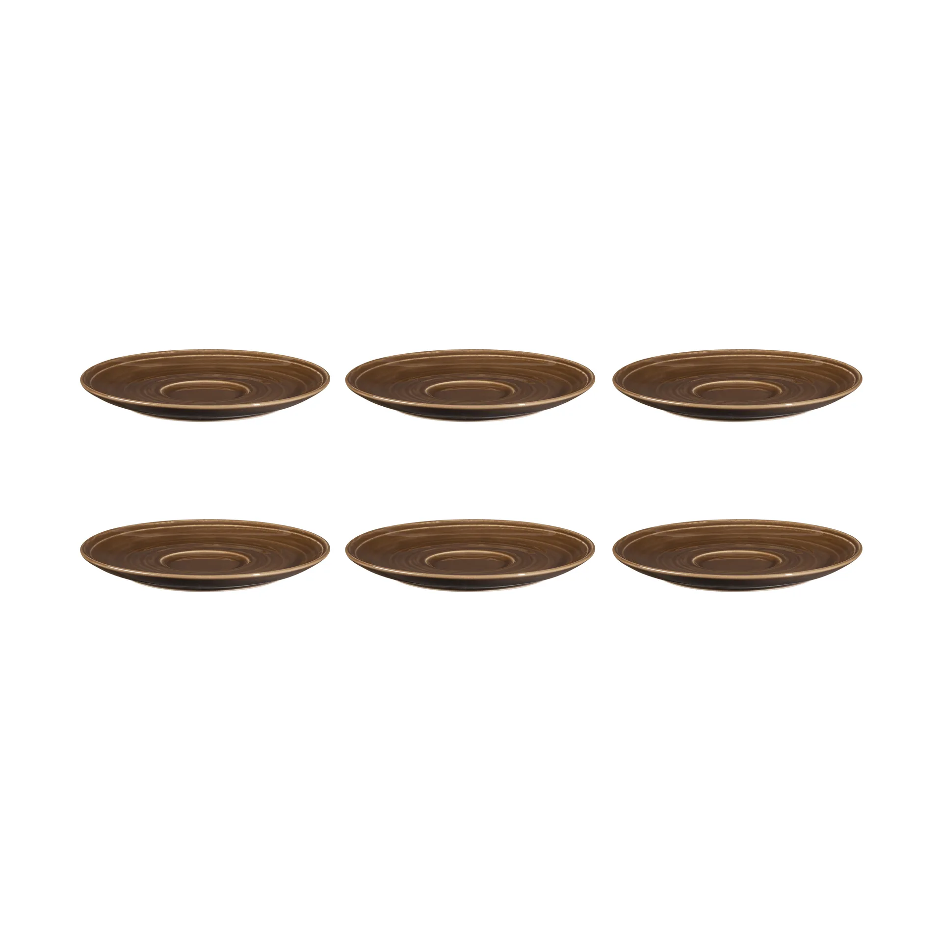 Terra coffee saucer Ø16.1 cm 6-pack, Earth Brown Seltmann Weiden