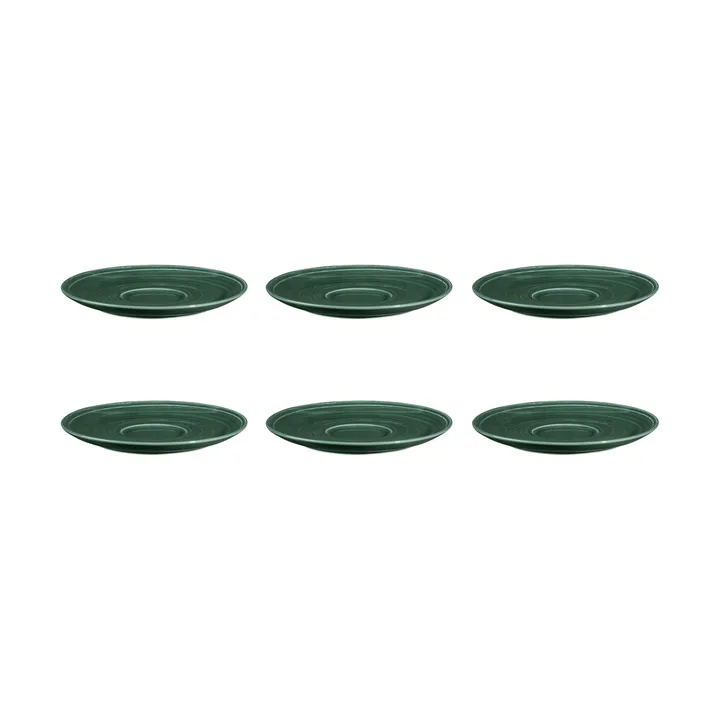Terra coffee saucer Ø16.1 cm 6-pack - Moss Green - Seltmann Weiden