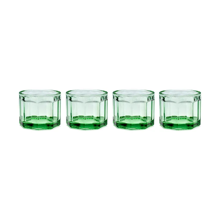 Fish & Fish drinking glass 16 cl 4-pack green - Serax