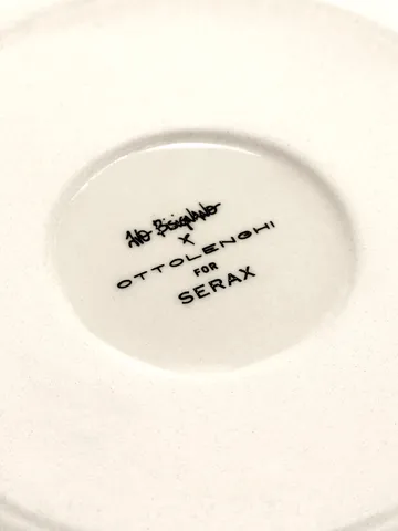 Ottolenghi Feast plate M Ø22,5 cm 2-pack - Dark blue stripes-white - Serax